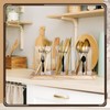 Meanplan Acrylic Utensil Organizer for Countertop Clear Silverware Caddy Countertop