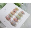 Handmade nails - Salpi Flower Garden - Short square /