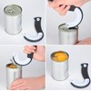Zhenghebuy 2 Pcs Ring Pull Can Opener Aid,Effortless J-Shaped Can