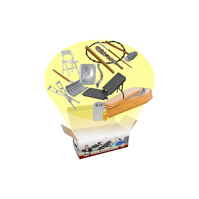 Hardcore Coffin 15 Piece Accessory Set for Wrestling Action Figures
