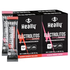 Electrolitos en Polvo Sin Azúcar HEALLY