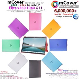 mCover NEW mCover Case for 2024+ 14" HP Elite x360 1040 G11 2in1 series Windows Laptops
