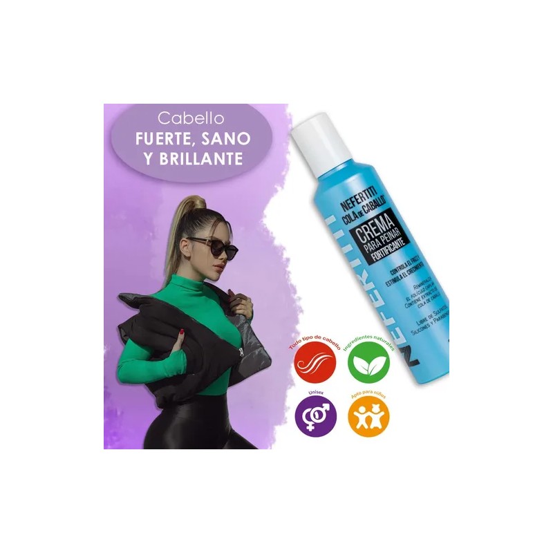 Crema Para Peinar Cola De Caballo Sin Parabenos Nefertiti