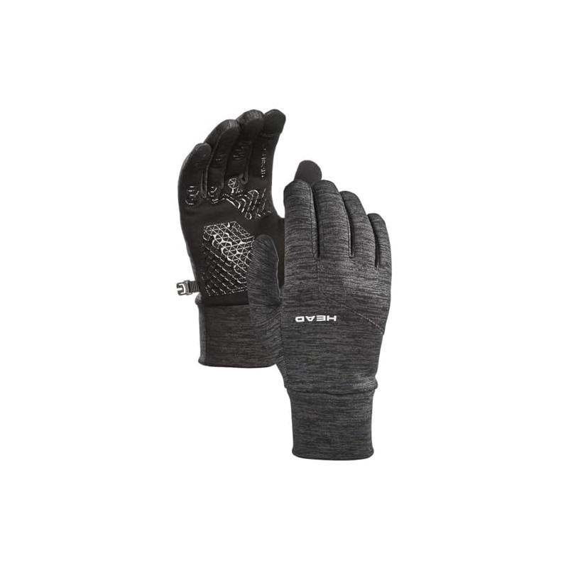 HEAD Men's Touchscreen Sports Running Gloves, Sensatec Technology, Silicone Palm