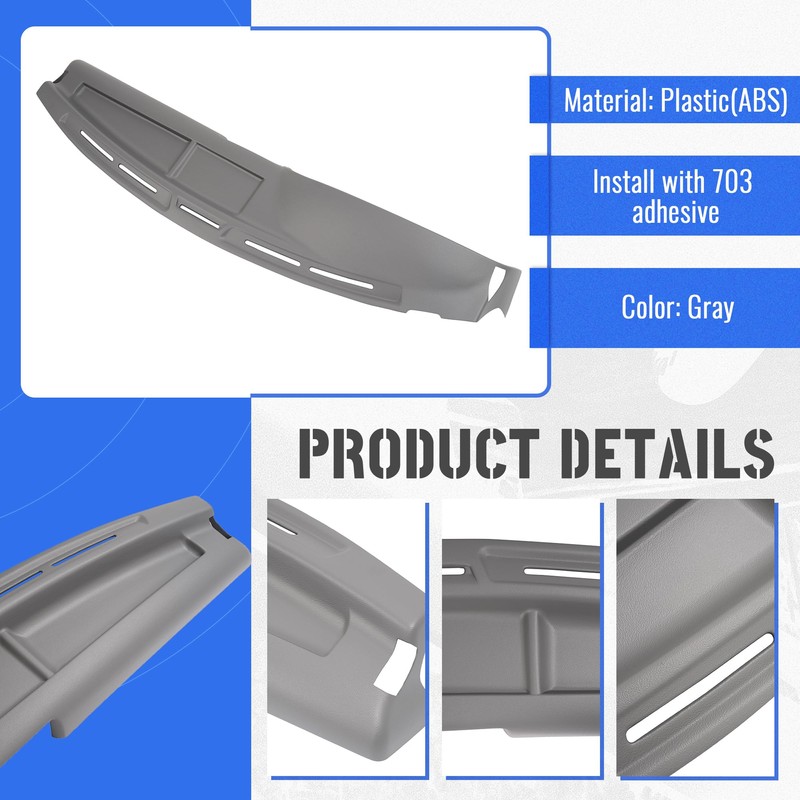 HECASA Dashboard Cover Compatible with 1992-1997 Ford Bronco F-150 F-250