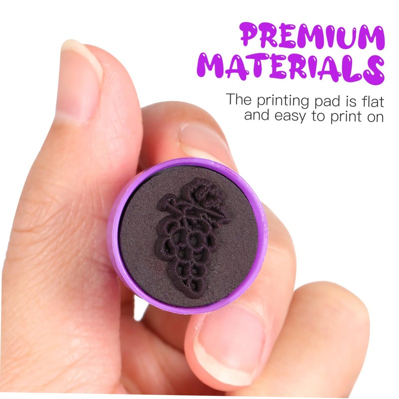 Veemoon Fruit and Vegetable Stamp Set - 20 Pieces Self