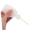 TEHAUX 5 Pcs Precision Tip Applicator Bottles Lightweight Plastic Glue