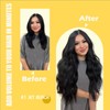 SAFIRENY Clip in Hair Extensions Human Hair, #1 Jet Black,18