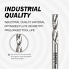 ZahyoX 1/4 Inch Shank Downcut Spiral Router Bit, Solid Carbide