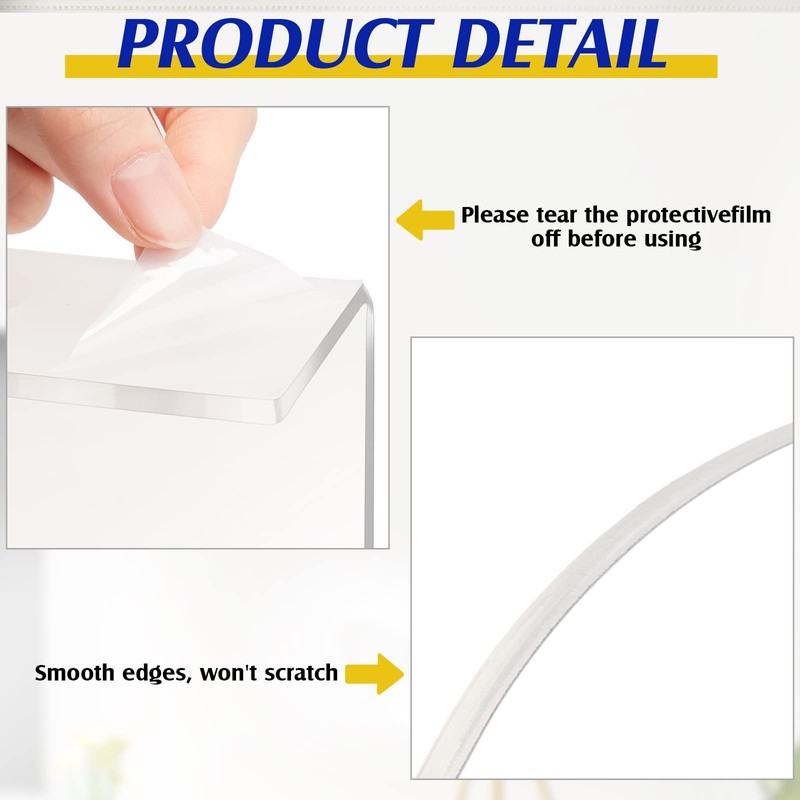 Treela 20 Pack Floating Shoe Shelves for Wall Acrylic Floating