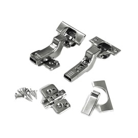 Blum Clip top BLUMOTION Soft Close Hinges, 110 Degree, Self Closing, Frameless, with Mounting Plates and Hinge Cover Plates (Inset - 8 Pack (4 Pair))