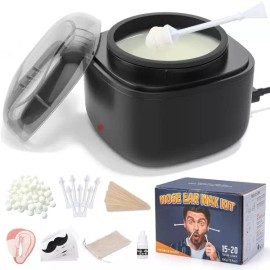 AUZEAL 코 왁스 키트 남성 100g 귀 헤어 40개 스틱 제모 USB 패스트 히트 스마트 일정 온도 업그레이드된 AUZEAL Ear Wax Kit Men 100g Hair Removal 40 Sticks Depilatory USB Fast Heat Smart Temperature Upgrade