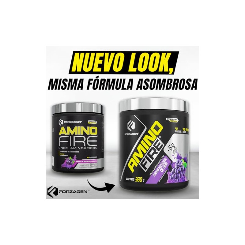Forzagen | Amino Fire | EAA + L-Glutamina y Taurina