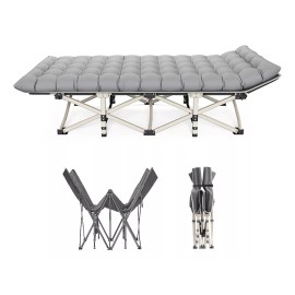 KYE Catre Camastro Plegable Colchoneta Kye Soporte 200kg 190x71x37cm Color Gris