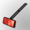 evermotor Universal Motorcycle E4 Reflector Rear Narrow Red with Long