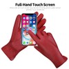 Women's Winter Leather Gloves Nappa Lambskin Touch Screen Gloves Warm