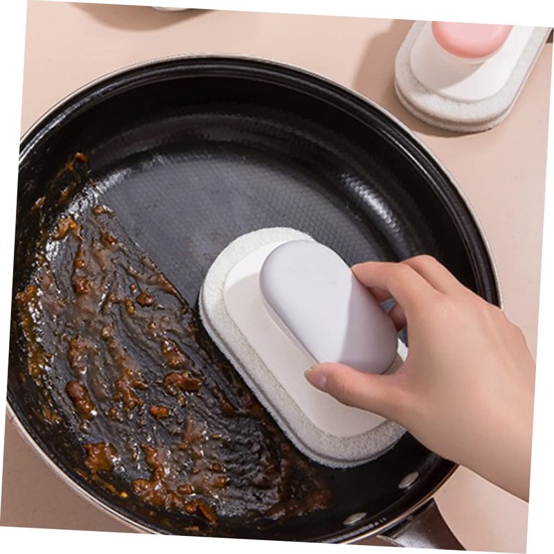 OHPHCALL Kitchen Cleaning Brush with Handle Versatile Countertop Bathroom Scrubber