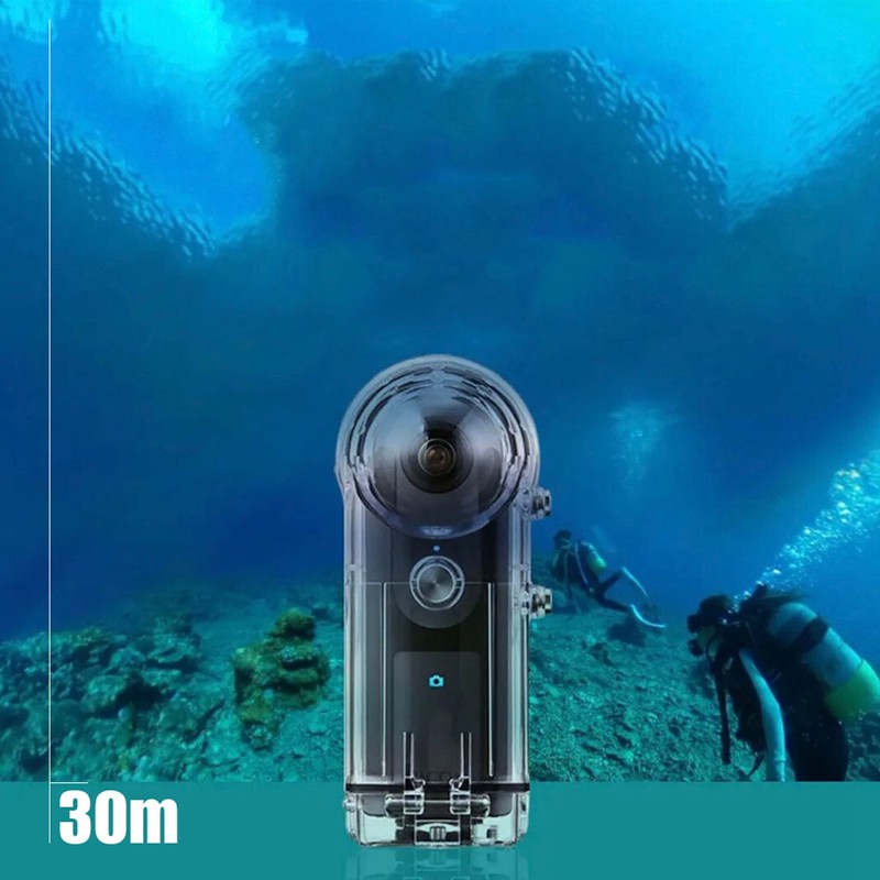 Diving Housing Case Transparent Waterproof Cover for Ricoh Theta S