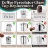 4Pcs Coffee Percolator Glass Top Replacement - Percolator Glass Top