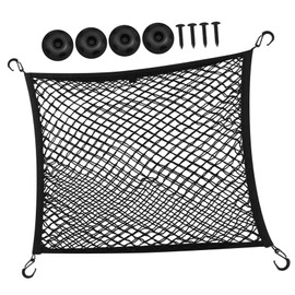 Mobestech 1set Cargo Net for SUV Elastic Trunk Net Organizer for Car Heavy-Duty Mesh Luggage Storage Effortless Installation for Sports Equipment and Groceries