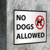 Industrial Decals Horizontal Vinyl Stickers No Dogs Allowed Sign Security