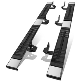 Auto Dynasty Running Boards Compatible with 2014-2019 Chevy Silverado GMC Sierra 1500 2500HD 3500HD Crew Cab, Stainless Steel Side Step Rail Nerf Bars, 6.5" x 83" Step Bars, Polished Chrome