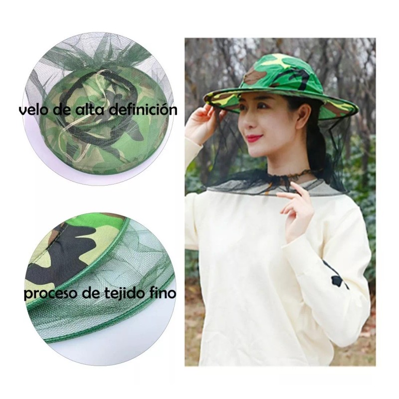 Dolores Apicultor Velo Malla Antiabejas Moscas Mosquito Protección