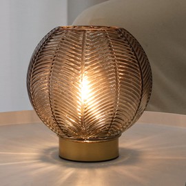 LUSHARBOR - Lámpara de mesa con temporizador, lámparas de mesa inalámbricas con foco LED, luz nocturna, lámparas de mesa pequeñas para sala de estar, decoración al lado de la lámpara para esquina