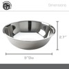 American Metalcraft 2 qt Stainless Steel Mixing Bowl,Silver
