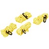 Milestone Camping 20540 Hi-Vis Guy Ropes / Pack of 4 / Multi Use Camping Essential / Yellow