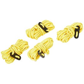 Milestone Camping 20540 Hi-Vis Guy Ropes / Pack of 4 / Multi Use Camping Essential / Yellow