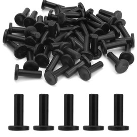 50pcs Drip Irrigation Line End Plug Cap Stopper Fittings, 1/4 Inch Black Drip Tee Connector for Pipe Tubing Quick Connect Goof Parts Accessories for 1/4" Irrigation Pipe or Sprinkler