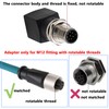 HangTon Netzwerk Adapter M12 8 pin A-codiert Stecker auf RJ45