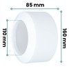 Millto™ Toilet Connection Rosette Folding Rosette 110 mm 2-Piece Toilet