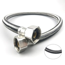 Shower Hose Water Heater Flexible Shower Hose Braided Hose Pipe 50 cm Black Braided