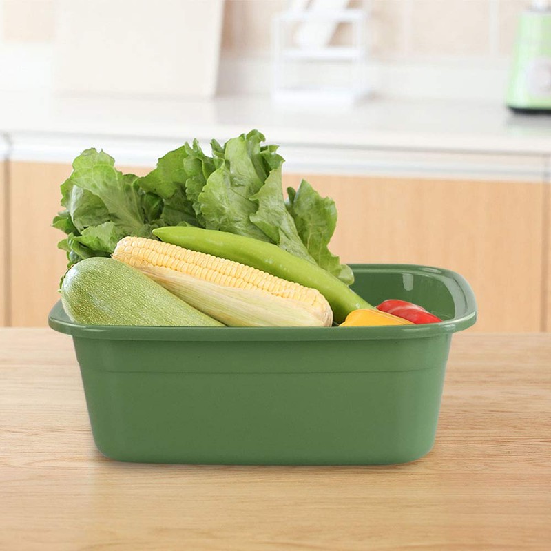 Cadine Pack of 3 Plastic Washing-Up Bowls, Rectangular Washing Up
