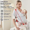 vrbabies Baby Wraps Carrier Sling, Baby Carrier for Newborns to