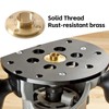 11Pcs/Set Router Bushing Guide Set, Brass Template Router Bushing Kit,