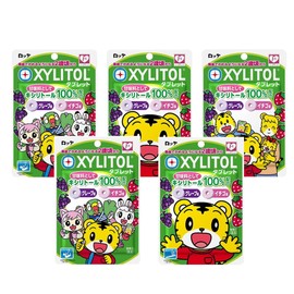 ロッテ しまじろう キシリトールタブレット(グレープ・イチゴ)30ｇ × 5袋