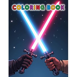 Supernova Wars Coloring Book: Stunning Galaxy Illustrations for Adults and Kids Including Big and Bold Designs of Cosmic World, Starships and Planets for Creative Fans