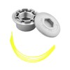 BE-TOOL Aluminum Trimmer Head Universal Aluminum Grass Head Multi-line Weed