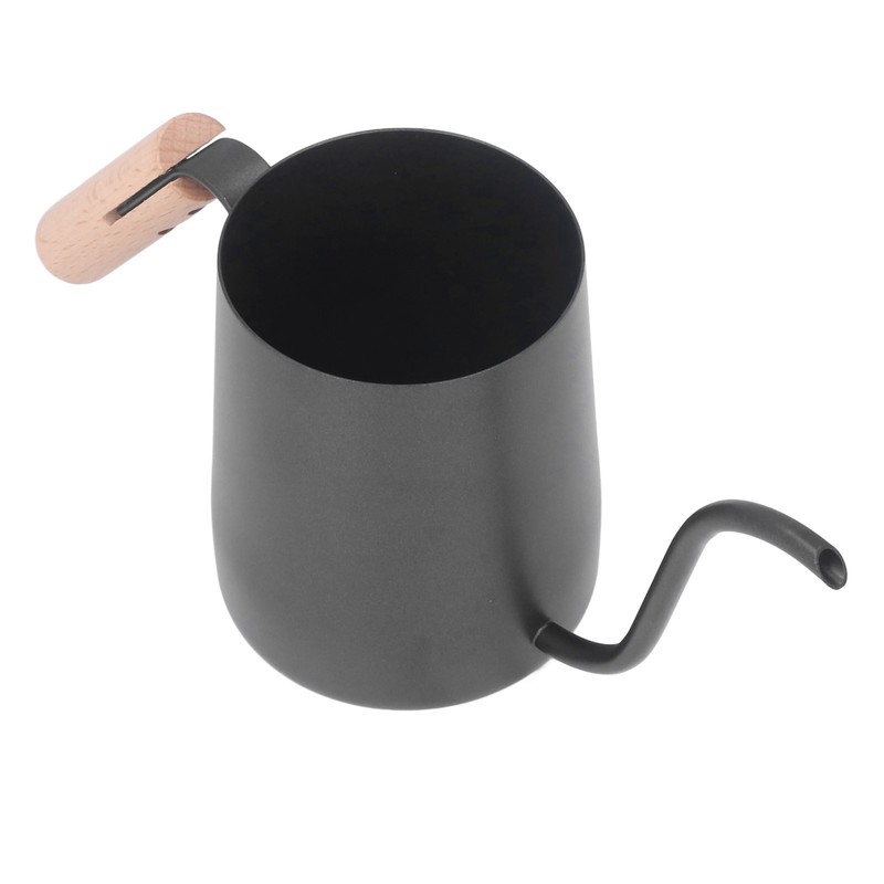 Black Stainless Steel Long Spout Drip Kettle Gooseneck Pour Over
