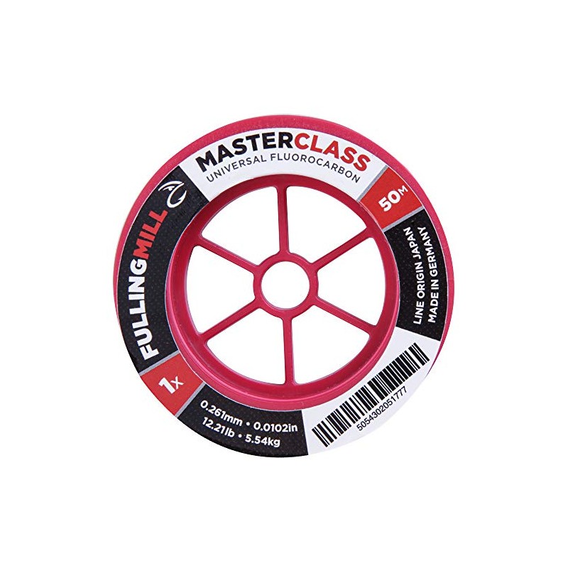 Fulling Mill Masterclass Fluorocarbon, Size: 5X, Length: 50m, Strength: 5.03lb