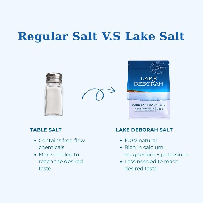 Lake Deborah Salt (14.1oz, Fine Salt)