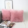 OYIMUA Soft Decorative Cushion Covers Decorative Cushion Sheepskin Lambskin Faux
