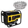 2 Stroke Generator Flywheel Lightweight Aluminum Flywheel Replacement for ET950