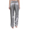 Lavenderi Women’s Silk Satin Pajama Pants, Long Sleep Pants with