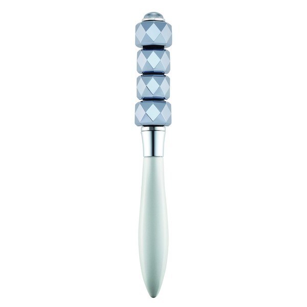 Terracolor μ Pearl White Roller for Facial Facial Facial Beauty and Full Body Skin Beauty Born from the Earth's Blessing "TERATITE", Since it does not use microcurrent or electricity, it can be safely used in dark places or in the bath. Produced by SPLENDOR iso