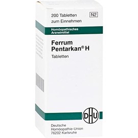 DHU Ferrum Pentarkan H Tablets for Weakness States Pack of 200 Tablets