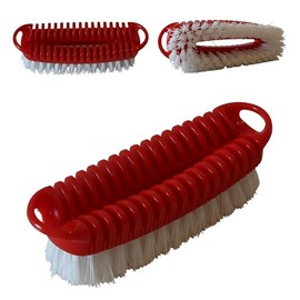 Today - Laundry Brush with Perforated Handle and Hard Bristles - Ideal for Hand Washing, Pretreatment and Stain Removal - Made in Italy